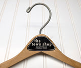 Lot of 3 1950s-60s Vintage Wood Hangers Mad Men Era Advertising Clothes Hangers for Suit Coat Pants Wishbone Clothing Store Hanger LOT #16