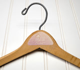 Lot of 3 1950s-60s Vintage Wood Hangers Mad Men Era Advertising Clothes Hangers for Suit Coat Pants Wishbone Clothing Store Hanger LOT #16