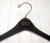 Lot of 3 1950s-60s Vintage Painted Wood Hangers Mad Men Advertising Clothes Hangers Suit Coat Pants Wishbone Clothing Store Hanger LOT #17