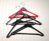 Lot of 5 1960s-70s Vintage Advertising Hangers Mad Men Era Clothes Hangers Suit Coat Pants Wishbone Plastic Clothing Store Hanger LOT #19