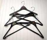 Lot of 5 1960s-70s Vintage Advertising Hangers Mad Men Era Clothes Hangers Suit Coat Pants Wishbone Plastic Clothing Store Hanger LOT #20