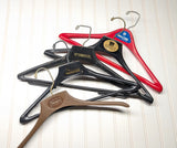 Lot of 5 1960s-70s Vintage Advertising Hangers Mad Men Era Clothes Hangers Suit Coat Pants Wishbone Plastic Clothing Store Hanger LOT #21