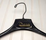 Lot of 5 1960s-70s Vintage Advertising Hangers Mad Men Era Clothes Hangers Suit Coat Pants Wishbone Plastic Clothing Store Hanger LOT #21
