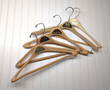 Lot of 5 1960s-70s Vintage Advertising Hangers Mad Men Era Clothes Hangers Suit Coat Pants Wishbone Plastic Clothing Store Hanger LOT #22