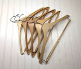 Lot of 5 1960s-70s Vintage Advertising Hangers Mad Men Era Clothes Hangers Suit Coat Pants Wishbone Plastic Clothing Store Hanger LOT #22