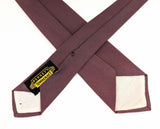 1950s Penneys Towncraft Skinny Tie Monogram F | Vintage Embroidered Necktie | Mid Century Burgundy Narrow Tie | Retro Rockabilly Tie