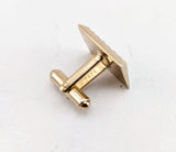 1960s "B" Monogram Cufflinks Mad Men Era Men's Vintage Gold & Silver Tone Cuff Links Set with Initial Letter B by HICKOK