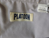 1990s Vintage Men's Light Gray Guayabera Mexican Beach Wedding Shirt – Size XL