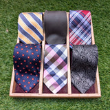 Lot of 6 Vintage CHAPS Silk Neckties circa 1998-2004 Wide Y2K Men's Designer Tie Collection Plaid Paisley Stripe & Geometric 100% Silk Ties