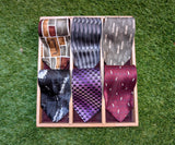 Lot of 6 Vintage ARROW Silk Neckties circa 1996-2002 Wide Y2K Men's Business Tie Collection Abstract, Striped & Geometric 100% Silk Ties