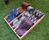 Lot of 5 Vintage CROFT & BARROW Silk Neckties circa 1998-2005 Wide Y2K Men's Business Tie Collection Striped, Geometric, etc. 100% Silk Ties