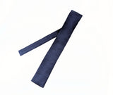 1960s Vintage ROOSTER Silk'n Twill Blue Silk Square-End Necktie | Mod Ivy League Skinny Tie | Mad Men Era Menswear