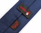 1960s Vintage ROOSTER Silk'n Twill Blue Silk Square-End Necktie | Mod Ivy League Skinny Tie | Mad Men Era Menswear
