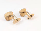 1940s Vintage SWANK Men's Cufflinks Cherry Juice Bakelite Gold Tone Ruby Red Cuff Links Mid Century Men’s Jewelry