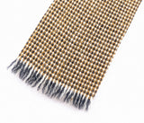 1960s Vintage Churchill Skinny Tie, Handwoven B. Altman & Co. New York, Basket Weave Tie, Mid Century Ivy League Mod Mens Necktie, Fringed