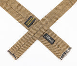 1960s Vintage Churchill Skinny Tie, Handwoven B. Altman & Co. New York, Basket Weave Tie, Mid Century Ivy League Mod Mens Necktie, Fringed