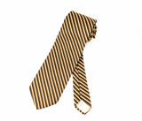 1970s Orsini of Florence Super Wide Disco Era Striped Necktie | Vintage Italian Men's Tie | 4 Inch Wide Retro Polyester Tie