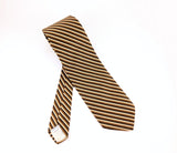 1970s Orsini of Florence Super Wide Disco Era Striped Necktie | Vintage Italian Men's Tie | 4 Inch Wide Retro Polyester Tie