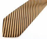 1970s Orsini of Florence Super Wide Disco Era Striped Necktie | Vintage Italian Men's Tie | 4 Inch Wide Retro Polyester Tie