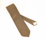 1970s Orsini of Florence Super Wide Disco Era Striped Necktie | Vintage Italian Men's Tie | 4 Inch Wide Retro Polyester Tie
