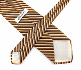 1970s Orsini of Florence Super Wide Disco Era Striped Necktie | Vintage Italian Men's Tie | 4 Inch Wide Retro Polyester Tie