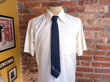 Vintage 1980s Fox Hunt Polyester Necktie, Navy Equestrian Tie, Embroidered Hunting Scene, Men's Vintage Country Tie