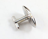 1950s-60s Mid-Century Modernist Marked JML Sterling & Pearl Cufflinks
