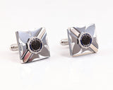 1960s Vintage American Legion Cufflinks, Silver with Blue Enamel Patriotic Cuff Links, Mid Century Men’s Jewelry, Veteran Gift by Anson
