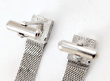 1960s SWANK Hematite Cufflinks Set Large Modernist Mad Men Era Silver Tone Metal Wrap-a-round Cuff Links Set
