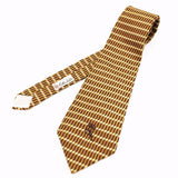 1970s COUNTESS MARA Tie Mens Vintage Wide Necktie with woven geometric designs by Countess Mara New York for Rothschild's