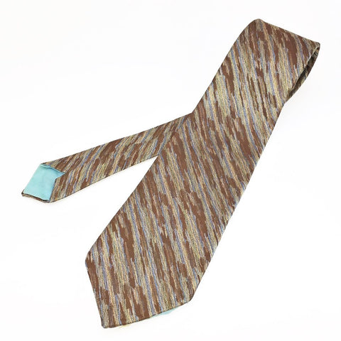 1970s Wide Disco Era Tie Men's Vintage 100% Polyester Necktie with woven abstract design Wemlon by Wembley