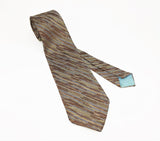 1970s Wide Disco Era Tie Men's Vintage 100% Polyester Necktie with woven abstract design Wemlon by Wembley