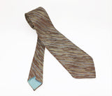 1970s Wide Disco Era Tie Men's Vintage 100% Polyester Necktie with woven abstract design Wemlon by Wembley