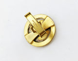 1960s 12 Karat Gold Filled Cufflinks with Enamel Men's Vintage Mad Men Era Cuff Link Set with abstract enameled mosaic design