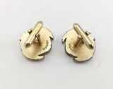 1960s SWANK Indian Coin Cufflinks Men's Vintage Gold Tone Metal Cufflink Set with Silver Coins from India by SWANK