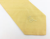 1970s COUNTESS MARA Tie Men's Vintage Wide Yellow Necktie by Countess Mara New York