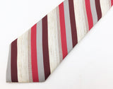 1970s Men's 100% Polyester Tie Disco Era Vintage Striped necktie by Principe