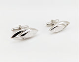 1960s SWANK Eye Cufflinks Mid Century Modern Mad Men Era Modernist Silver Tone Metal Vintage Men's Cufflink Set by SWANK