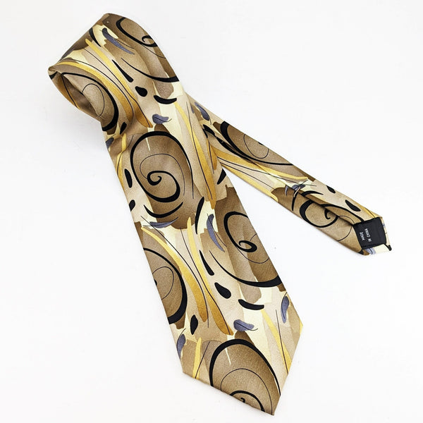 1990s Jerry Garcia Tie Men's Vintage 100% Silk necktie with Abstract Design titled MODERN FURNITURE from J. Garcia Collection Fifty 50