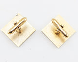 1960s SWANK Mother-of-Pearl Cufflinks Men's Mid Century Modern Vintage Gold Tone Cufflink Set by SWANK