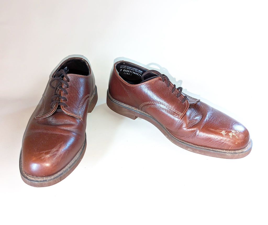 1970s Vintage Men's Golf Shoes Brown Leather Shoes with Steel Cleats / –  The Naked Man