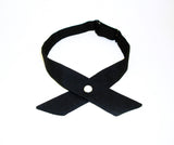 Vintage Men's Western Tie or Continental Bow Tie Black Crossover Pearl Snap Rockabilly Bowtie